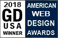 Graphic Design USA magazine American Web Design Awards Winner 2018
