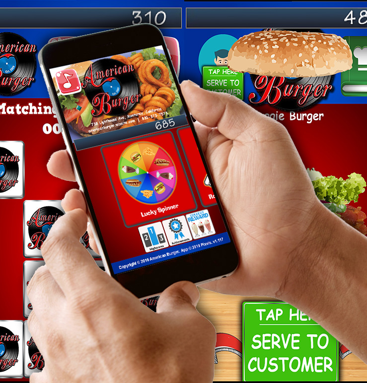 American Burger games app